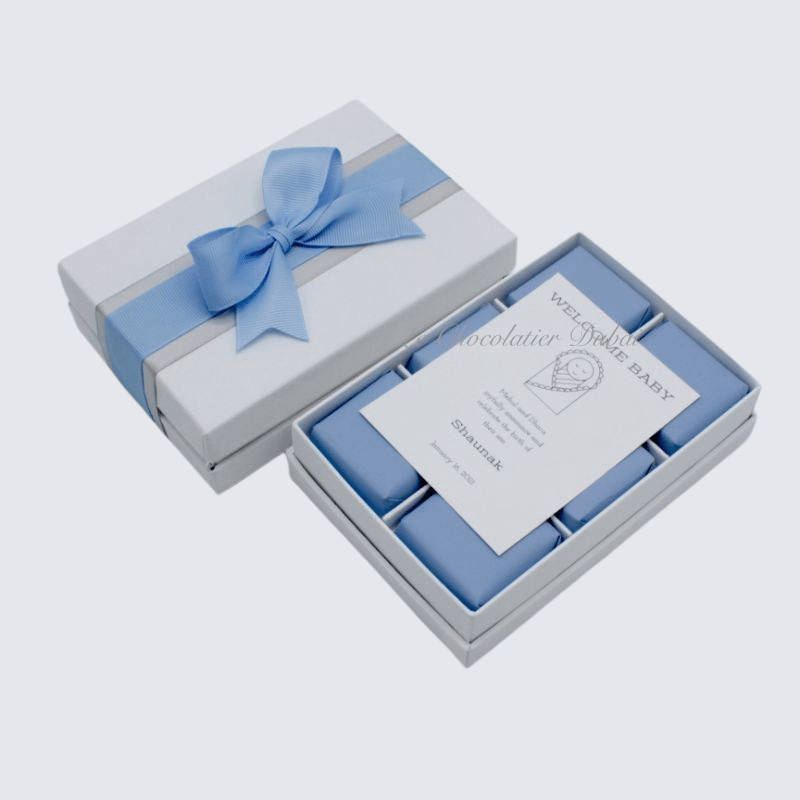 BABY BOY CHOCOLATE 6-PIECE HARD BOX