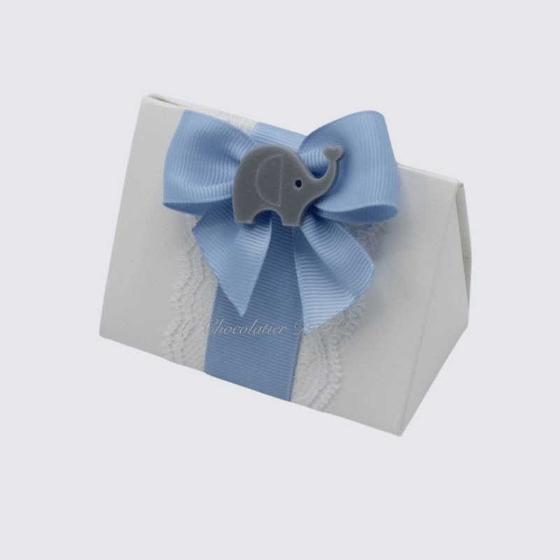 Set of 20 Acrylic elephant decorated chocolate triangle box