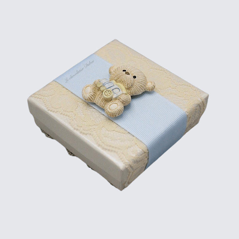 RESIN TEDDY BEAR CHOCOLATE BOX