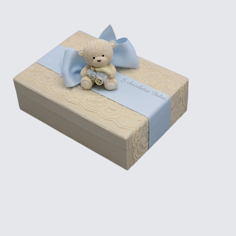 RESIN TEDDY BEAR CHOCOLATE BOX