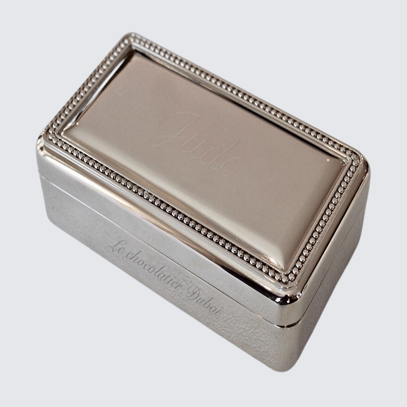 SILVER PLATED METAL JEWELLERY BOX GIVEAWAY