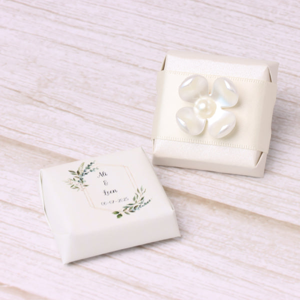 Bridal personalized and decorated premium chocolate acrylic tray