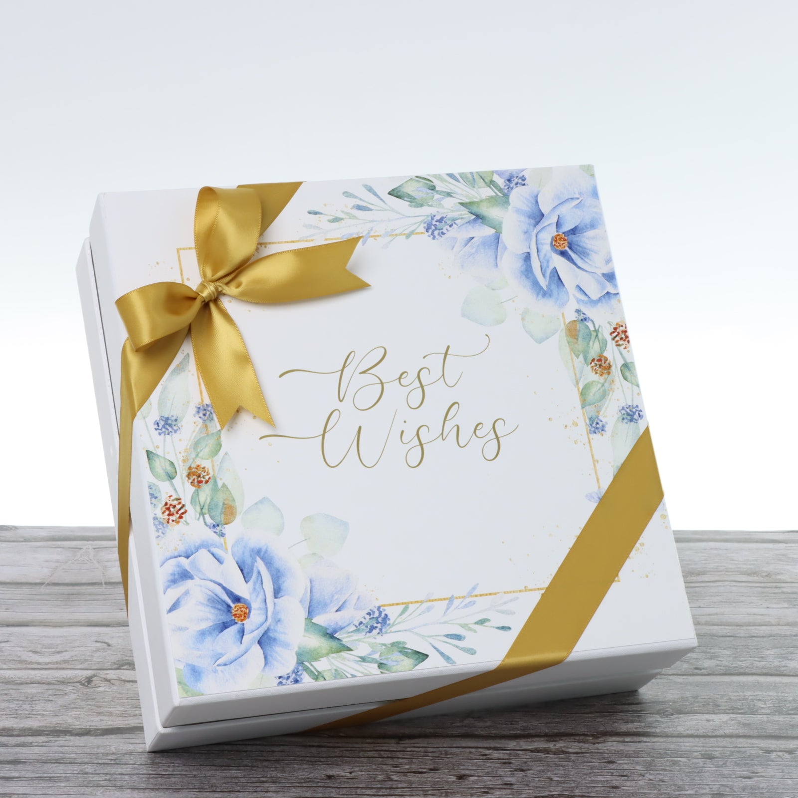 Best wishes floral designed chocolate one layer hard box