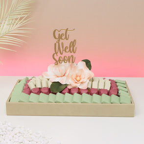 Get well soon peach magnolia decorate...