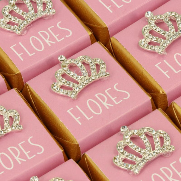 Baby personalized crown decorated loose chocolate