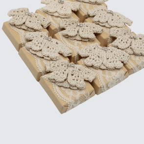 Set of 20 Rustic crochet jacket decor...