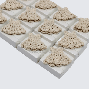 Set of 20 Crochet dress decorated loo...