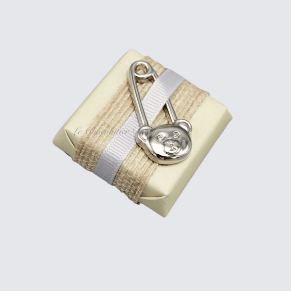 Teddy bear pin decorated baby loose premium chocolate