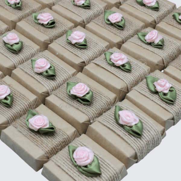 Jute flower decorated kraft loose chocolate