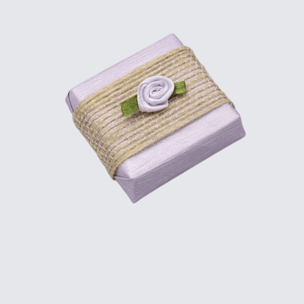 Rustic jute flower decorated loose chocolate