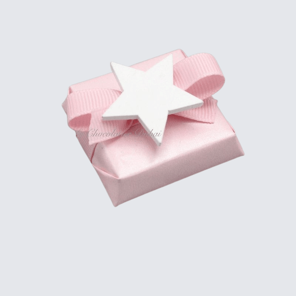 Acrylic star ribbon decorated premium chocolate
