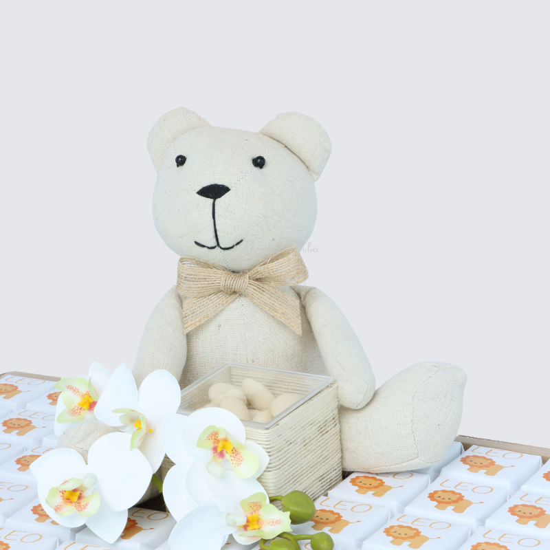 Baby boy lion theme premium chocolate wooden tray