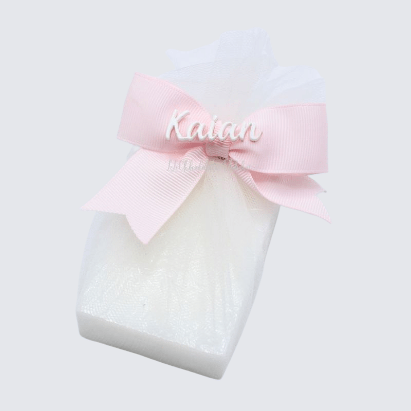 Personalized acrylic name baby decorated soap