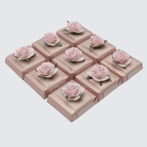 Bridal flower decorated chocolate