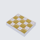 Bon voyage gold classic designed 20 piece premium chocolate hard box