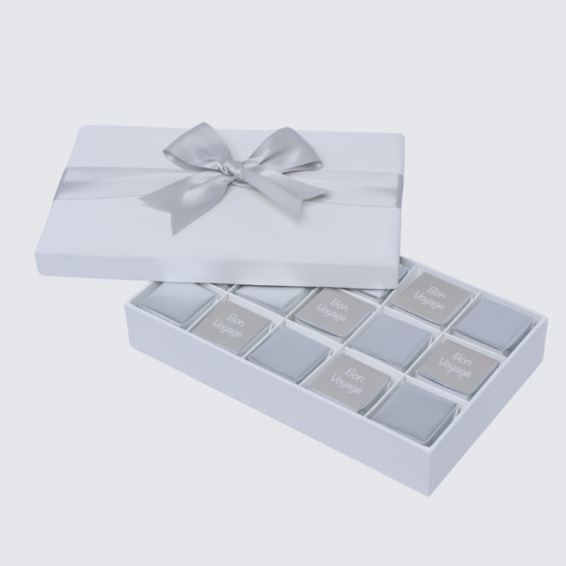 "BON VOYAGE" CLASSIC 15-PIECE CHOCOLATE HARD BOX