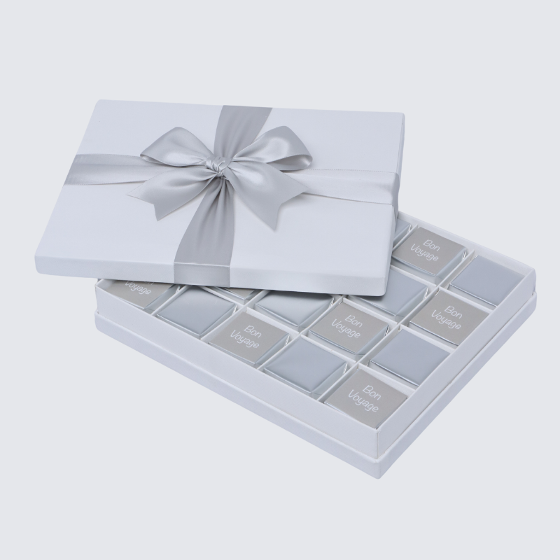 "BON VOYAGE" CLASSIC 20-PIECE CHOCOLATE HARD BOX