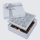 Bon voyage classic silver designed 2-layer premium chocolate hard box