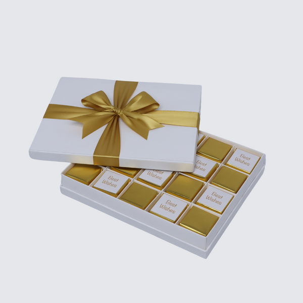 Best wishes gold classic designed 20P premium chocolate hard box
