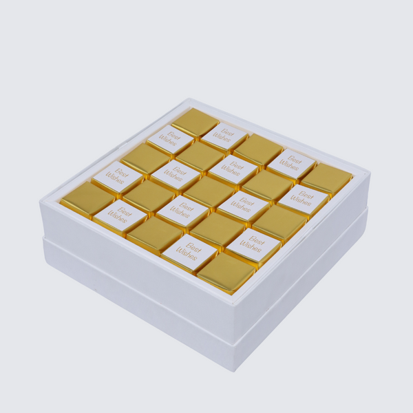 Best wishes gold classic designed premium chocolate hard box