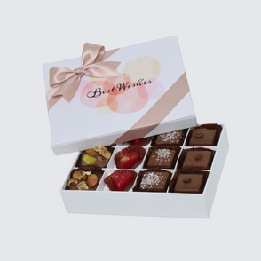 Best wishes circle designed 12P choco...