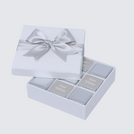Best wishes silver classic designed 9P premium chocolate hard box