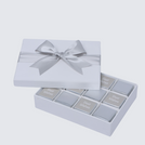 Best wishes silver classic designed 12P premium chocolate hard box