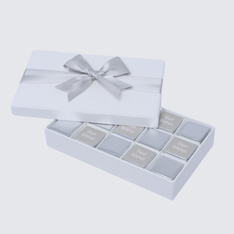 "BEST WISHES" CLASSIC 15-PIECE CHOCOLATE HARD BOX