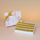 Best wishes pastel designed 20p premium chocolate hard box