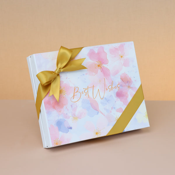 Best wishes pastel designed 20p premium chocolate hard box