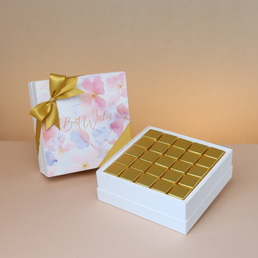 Best Wishes Light 25p chocolate hard box