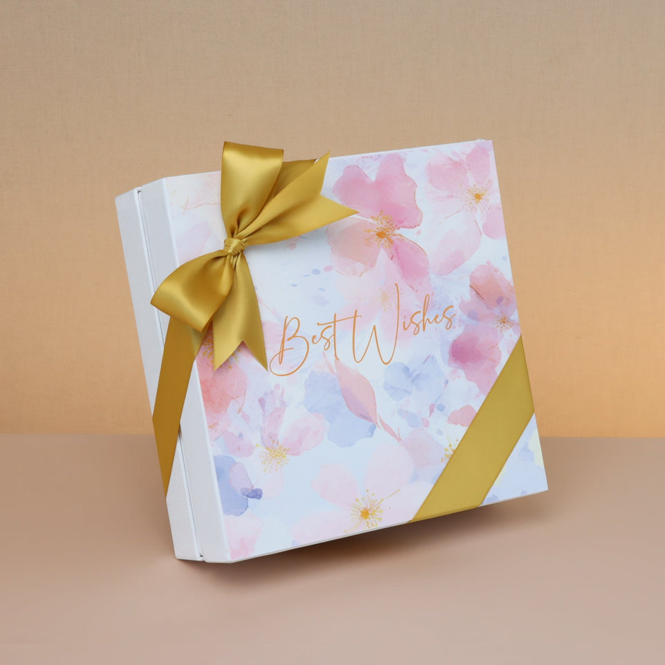 Best wishes light 50p chocolate hard box