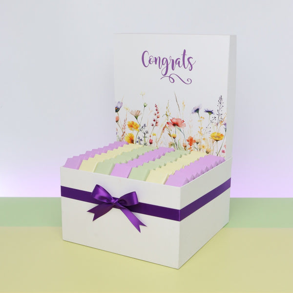 Congrats floral designed chocolate extra hamper