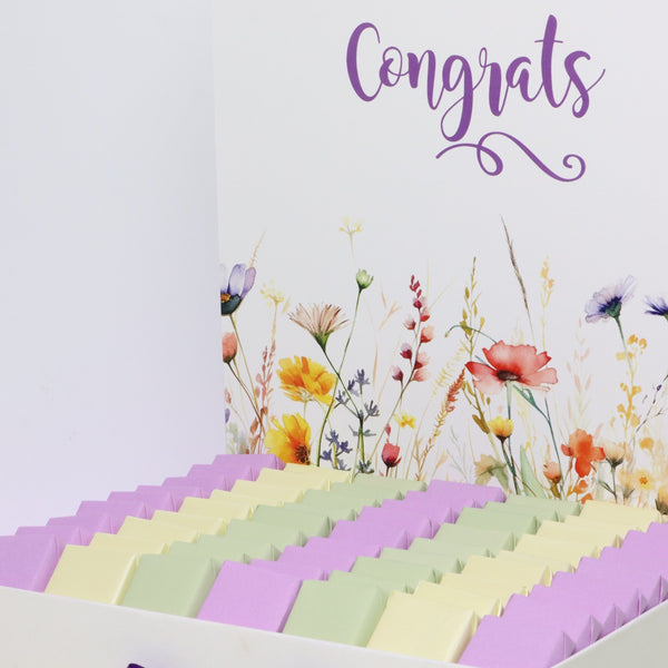 Congrats floral designed chocolate extra hamper