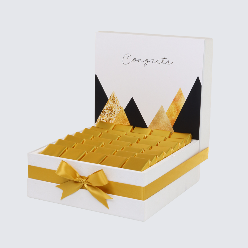 Congrat's geometric designed chocolate large hamper