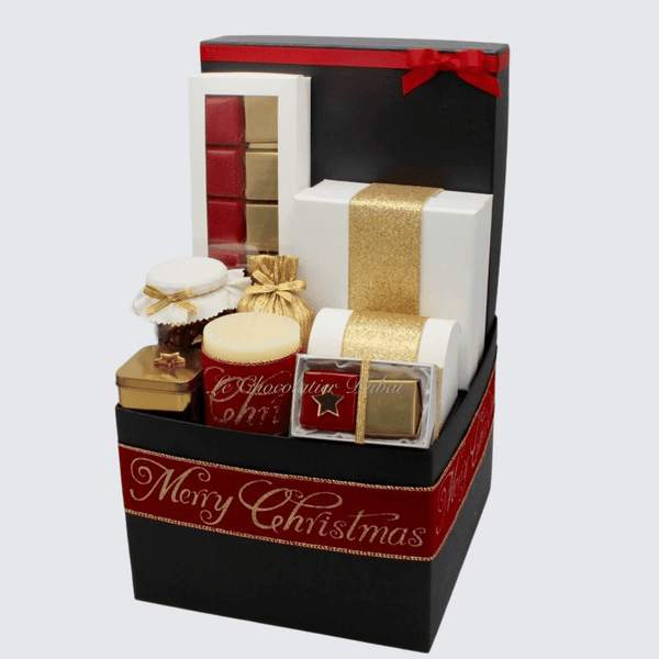Christmas decorated chocolate & sweets extra large hamper