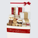Christmas decorated chocolate & sweets extra large hamper