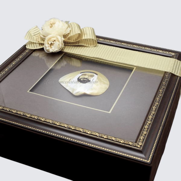 National day photo frame top cover chocolate wooden box