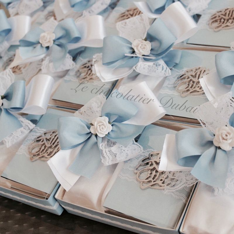 BABY BOY DECORATED QURAN AND CHOCOLATE BOX