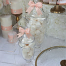 Bridal floral luxury dessert table