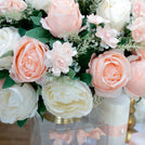 Bridal floral luxury dessert table