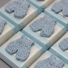 Set of 20 Baby overall outfit crochet decorated loose chocolate