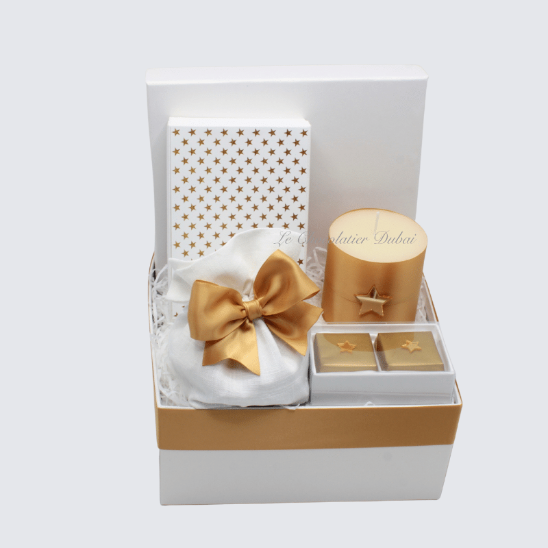 STAR DECORATED CHOCOLATE & SWEETS MEDIUM HAMPER