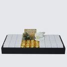 Corporate customized premium chocolate medium leather tray