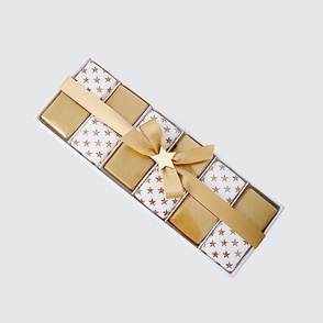 Stars designed chocolate view top har...