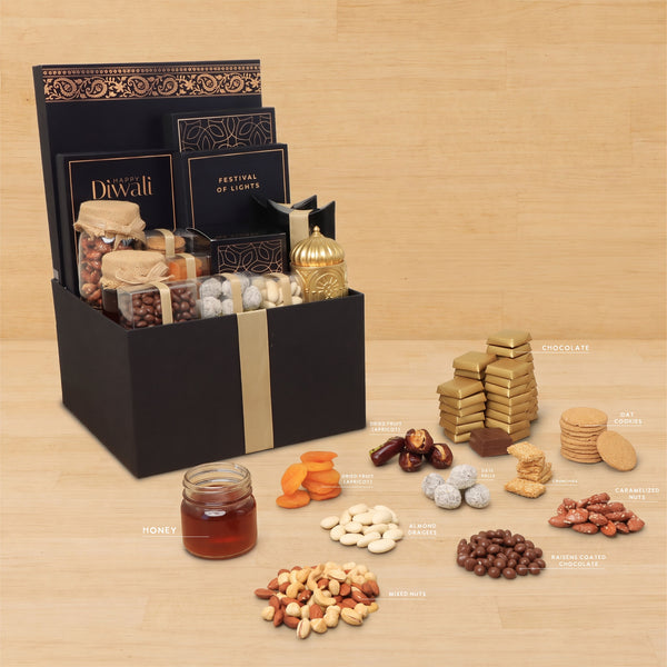 Happy Diwali festival of lights designed chocolate & sweets extra large hamper
