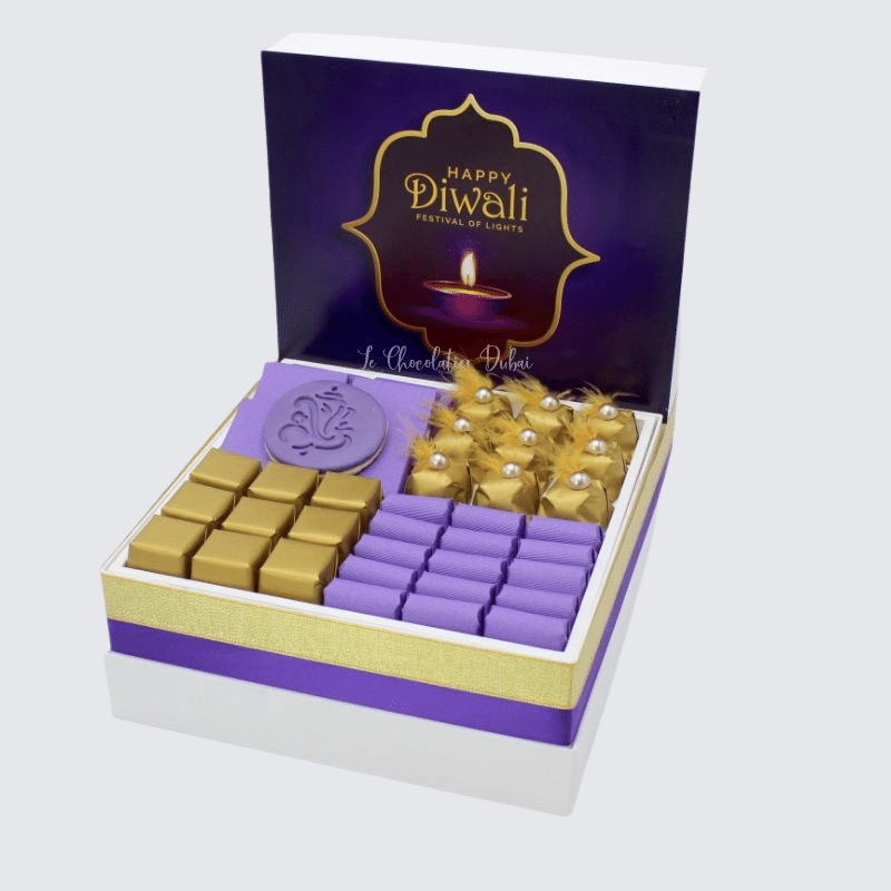 Diwali candle designed chocolate large hamper