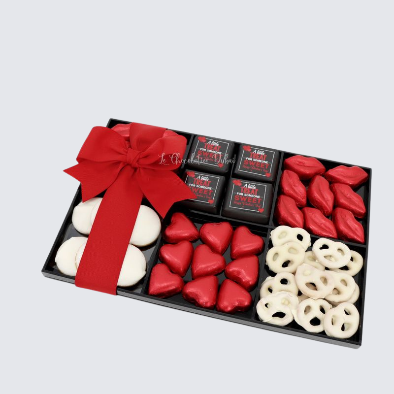 Valentine chocolate sweets acrylic tray