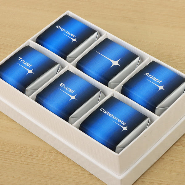 Set of 8 Corporate customized premium chocolate 6P hard box