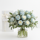 FlowerAura Ocean Breeze Roses Delivery